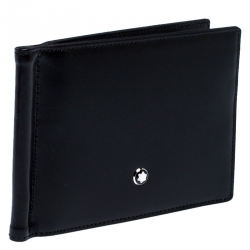 Montblanc Black Leather Meisterstück Money Clip Wallet 6CC Montblanc | TLC