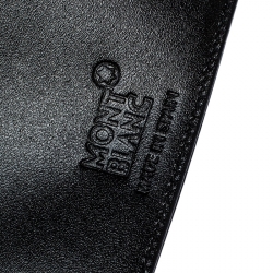 Montblanc Black Leather Meisterstück Money Clip Wallet 6CC