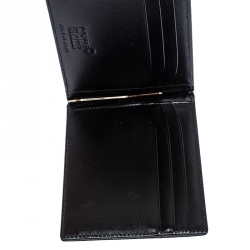 Montblanc Black Leather Meisterstück Money Clip Wallet 6CC