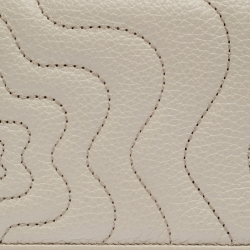 Montblanc Off White Leather Starisma Flap Continental Wallet