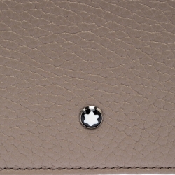 Montblanc Beige Leather Zip Around Wallet