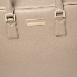 Pre Owned Montblanc Beige Leather Sartorial Briefcase