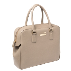 Pre Owned Montblanc Beige Leather Sartorial Briefcase