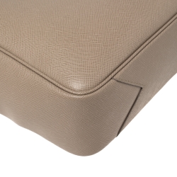 Pre Owned Montblanc Beige Leather Sartorial Briefcase