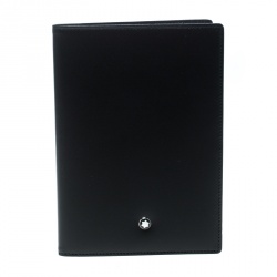 Pre Owned Montblanc Black Leather Meisterstuck Passport Holder
