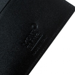 Pre Owned Montblanc Black Leather Meisterstuck Passport Holder