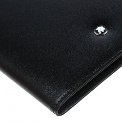 Pre Owned Montblanc Black Leather Meisterstuck Passport Holder