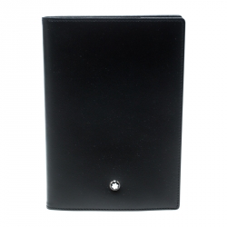 Pre Owned Montblanc Black Leather Meisterstuck Passport Holder