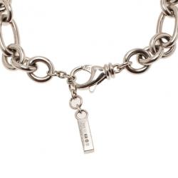 Pre Owned Montblanc Star Signet Diamond Silver Necklace