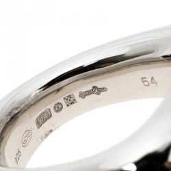 Pre Owned Montblanc Caresse of a Star Silver Ring Size 54