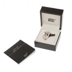 Pre Owned Montblanc Caresse of a Star Silver Ring Size 54