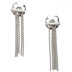 Pre Owned Montblanc Caress of a Star Silver Tassel Stud Earrings