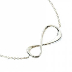 Pre Owned Montblanc Infiniment Vôtre UNICEF Blue Sapphire Silver Bracelet