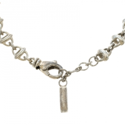 Pre Owned Montblanc Icon Link Motif Silver Chain Bracelet
