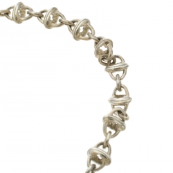 Pre Owned Montblanc Icon Link Motif Silver Chain Bracelet