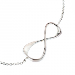 Pre Owned Montblanc UNICEF Infiniment Vôtre Sterling Silver Bracelet