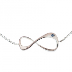 Pre Owned Montblanc UNICEF Infiniment Vôtre Sterling Silver Bracelet