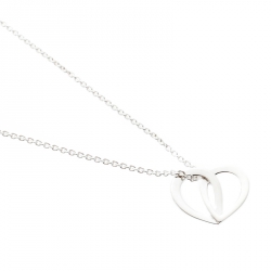 مملوكة مسبقًا Montblanc Emblem Coeur de Pétales Entrelacés Sterling Silver Necklace