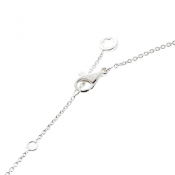 مملوكة مسبقًا Montblanc Emblem Coeur de Pétales Entrelacés Sterling Silver Necklace
