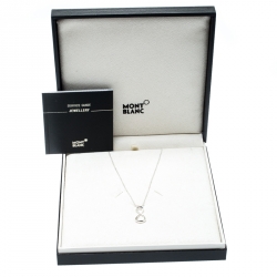 Pre Owned Montblanc UNICEF Infiniment Vôtre Pendant Sterling Silver Necklace