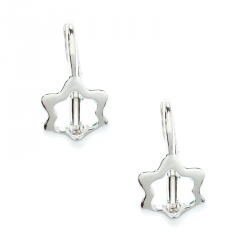 Pre Owned Montblanc Star Silver Huggie Earrings