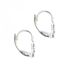 Pre Owned Montblanc Star Silver Huggie Earrings