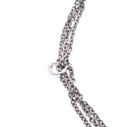 Pre Owned Montblanc Caress of a Star Silver Chain Link Toggle Necklace