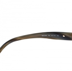 Pre Owned Montblanc Olive Green Tortoise MB 215S Rectangular Sunglasses