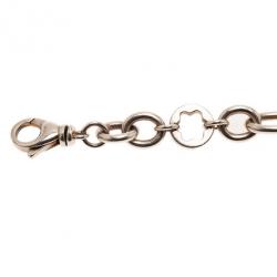 Pre Owned Montblanc Star Signet Silver Bracelet 21CM