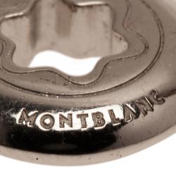 مملوكة مسبقًا Montblanc Star Signet Silver 1 Diamond Earrings