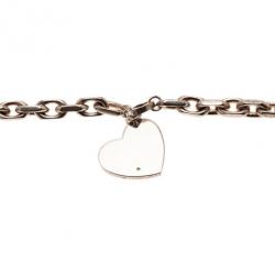 مملوكة مسبقًا Montblanc Heart Silver Diamond Bracelet 23CM