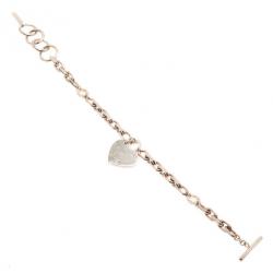 مملوكة مسبقًا Montblanc Heart Silver Diamond Bracelet 23CM