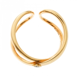 Montblanc Infiniment Vôtre Diamond 18k Rose Gold Ring Size 54