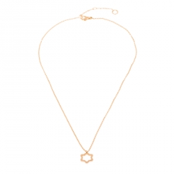 Pre Owned Montblanc Star 18k Rose Gold Pendant Necklace