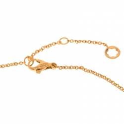 Pre Owned Montblanc Star 18k Rose Gold Pendant Necklace