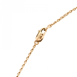 Montblanc 18k Rose Gold Charm Necklace 