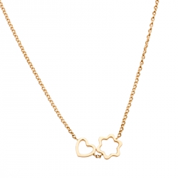 Montblanc 18k Rose Gold Charm Necklace 