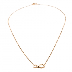 Montblanc 18k Rose Gold Charm Necklace 