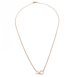 Montblanc 18k Rose Gold Charm Necklace 