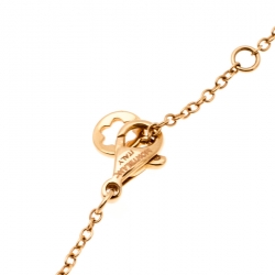 Pre Owned Montblanc Mother of Pearl 18k Rose Gold Pendant Necklace