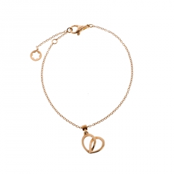 Montblanc Coeur de Pétales Entrelacés 18k Rose Gold Charm Bracelet