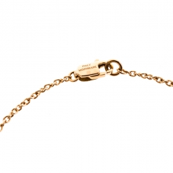 Pre Owned Montblanc Star Heart Charm 18k Rose Gold Bracelet