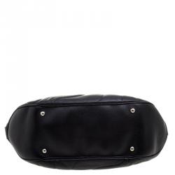 Pre Owned Montblanc Black Leather Starisma Alcina Hobo