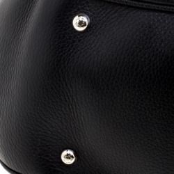 Pre Owned Montblanc Black Leather Starisma Alcina Hobo