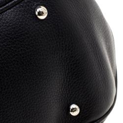 Pre Owned Montblanc Black Leather Starisma Alcina Hobo