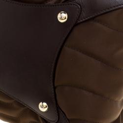 Montblanc Khaki Nylon Starisma Dalila Drawstring Hobo