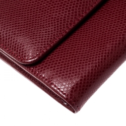 Montblanc Red Soft Grain Leather 10CC Long Wallet 