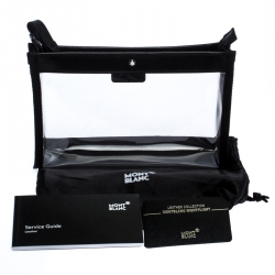 Pre Owned Montblanc Black/Transparent PVC and Leather Nightflight Liquid Flight Pouch