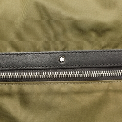 Montblanc Green/Black Nylon and Leather Spirit Backpack
