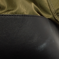 Montblanc Green/Black Nylon and Leather Spirit Backpack